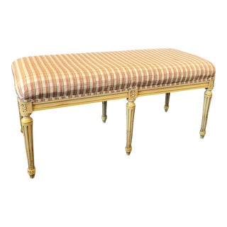 Vintage French Louis XVI Style Bench For Sale