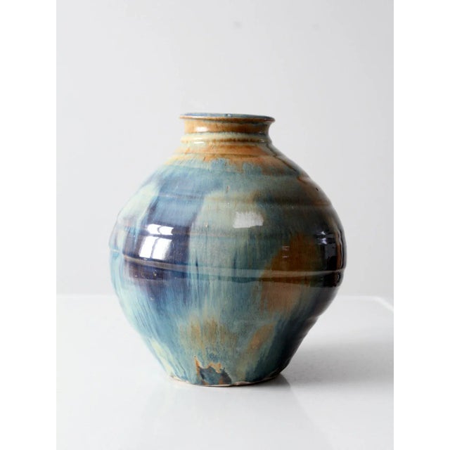 Vintage Studio Pottery Vase For Sale - Image 4 of 12