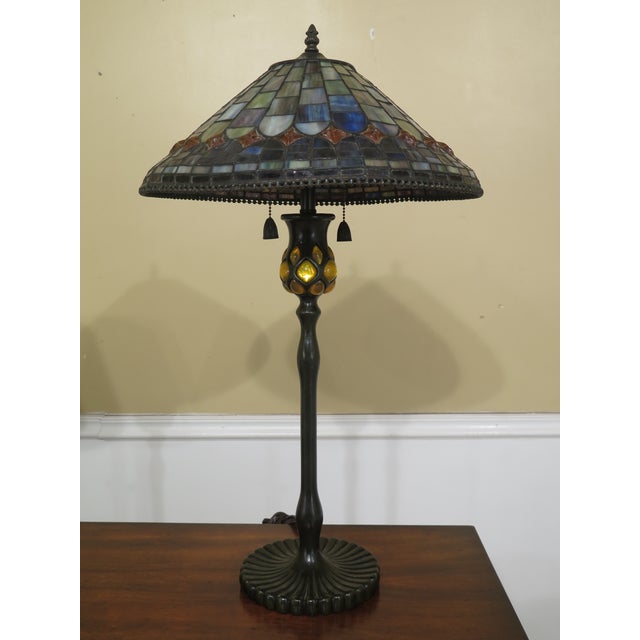 Quoizel Arts Crafts Stained Glass Lamp Chairish