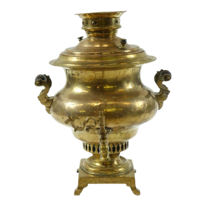 Antique Brass Russian Samovar