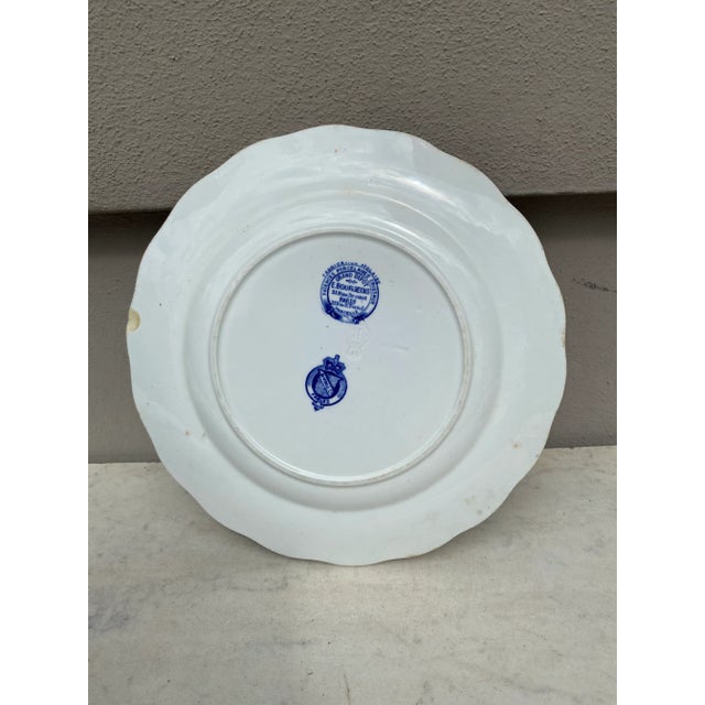 Late 19th Century English Blue & White Plate Rat Brown Westhead and Moore, Circa 1890 For Sale - Image 5 of 7