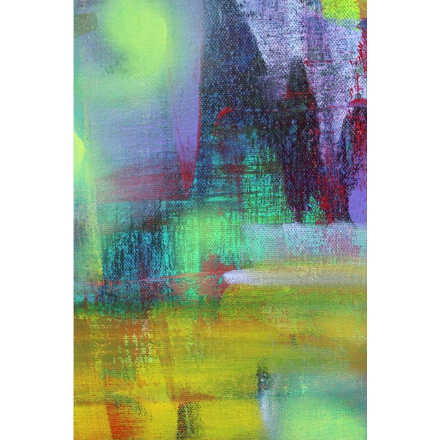 Red Contemporary Original Abstract Expressionist Painting "Joy" by Lisa Finlayson For Sale - Image 8 of 10