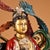 Vintage Painted Bronze Sculpture of Goddess With Phoenix, Gilded & Polychrome Relief Statue For Sale - Image 4 of 9