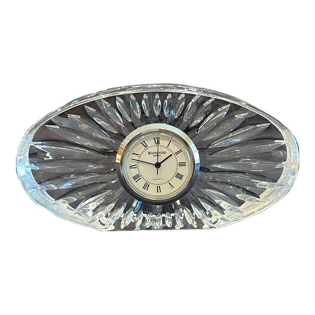 Waterford Crystal Sunburst Clock For Sale