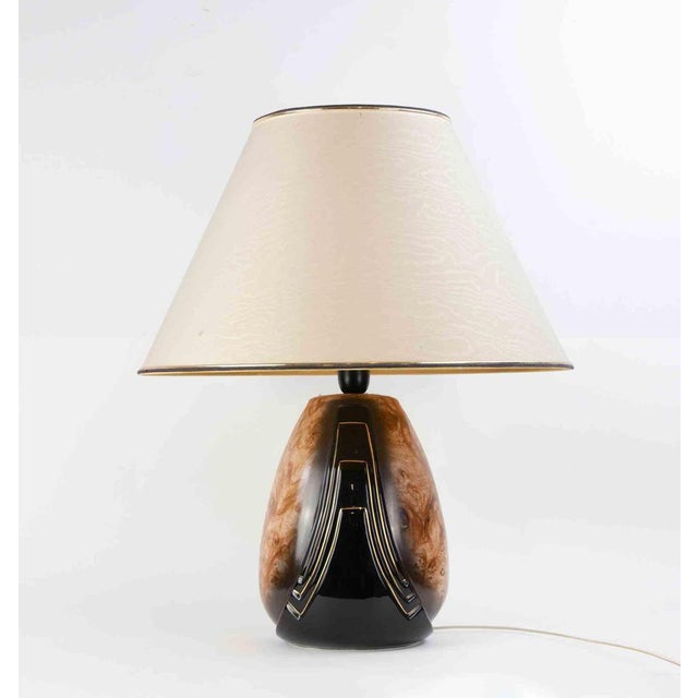 Vintage Art Deco Style Table Lamp, Italy, 1970s For Sale - Image 3 of 9