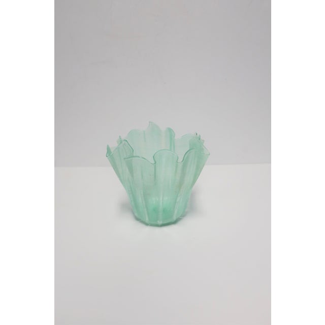 Italian Murano Art Glass Handkerchief Vase | Chairish
