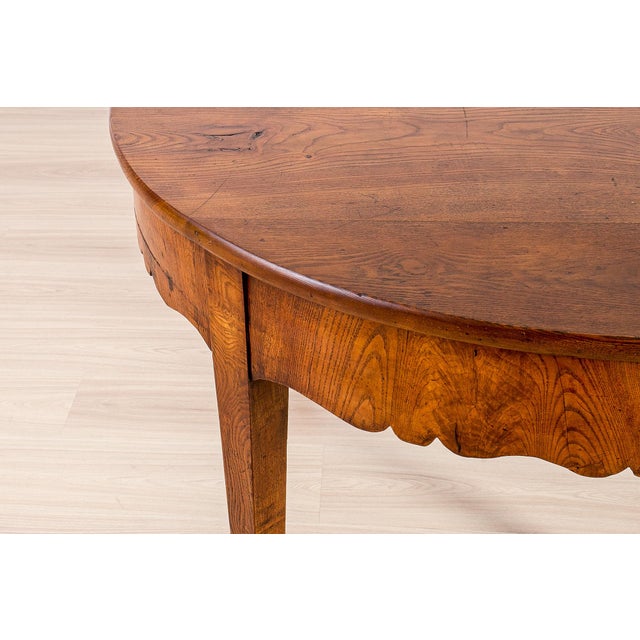 Antique Biedermeier Elm Dining Table, 1800s For Sale - Image 15 of 18