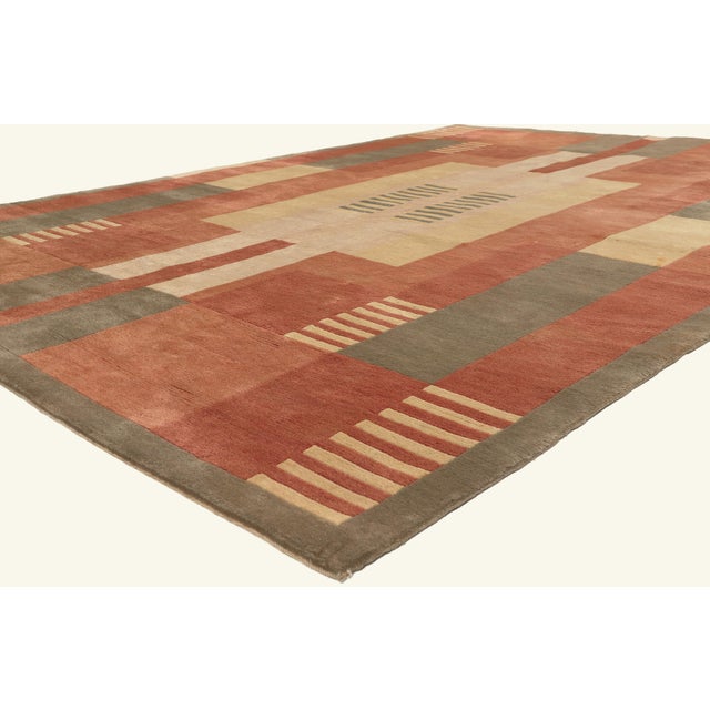 79787 Modern Tibetan Rug, 08'00 x 10'10. The Modernist Atelier: A Contemporary Tibetan Masterpiece of Architectural...