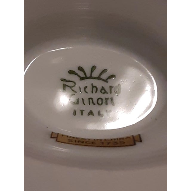 Richard Ginori Easter Hostess Gift-1980s Unused Ginori Italian Porcelain Rare European Pattern Mini Tureen For Sale - Image 4 of 7
