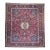 Vintage Persian Tabriz Rug, Handwoven Garden Floral Pattern, Crimson & Turquoise, 11’ X 15’ For Sale