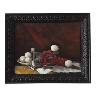 "Measurement" Original Still Life Oil Painting by Marina Movshina For Sale