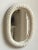 Wood Vintage Wicker Wall Mirror in Crème For Sale - Image 7 of 13