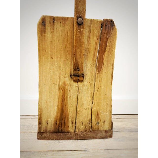 Late 19th Century Antique Late 19th Century Primitive Wooden Grain Shovel | Hand-Hewn Farm Tool For Sale - Image 5 of 10