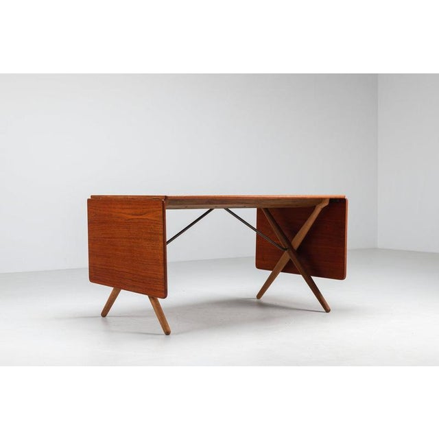 Model AT-309 Dining Table in Teak by Hans Wegner for Andreas Tuck, Denmark, 1952 For Sale - Image 8 of 18