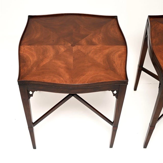Antique Georgian Side Tables, 1920, Set of 2 For Sale - Image 3 of 10
