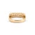Early 21st Century 18k Yellow Gold 0.58ct Baguette Diamond Half Eternity Band Ring, Size 4.75 For Sale - Image 5 of 8