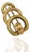 14k (585) Yellow and Rose Gold Vintage Brooch / Pin For Sale