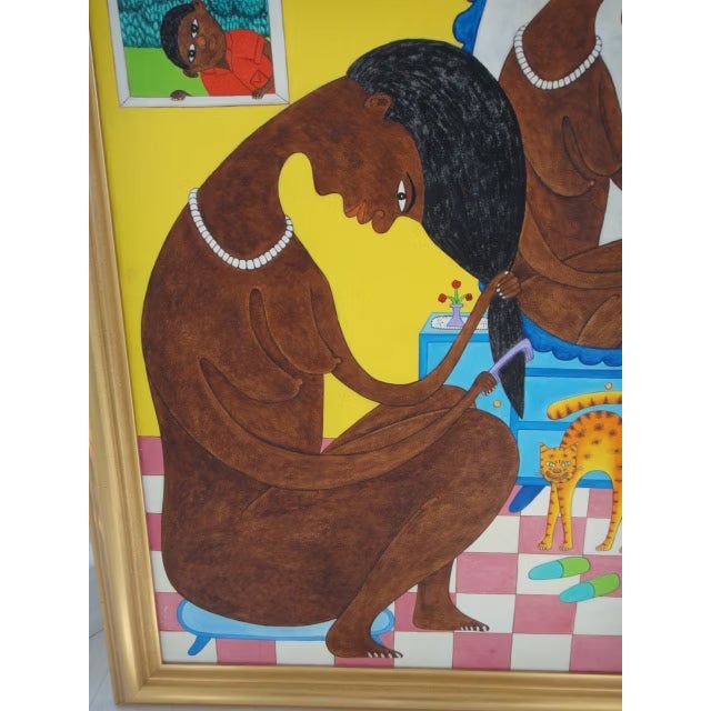 1980s 1980s Seymour Bottex Original Oil on Board For Sale - Image 5 of 10