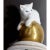 1950s Rare Rosenthal Cat on 24k Gold Ball Barvarian For Sale - Image 5 of 8