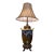 1910s Rare Pickard Artist E. Tolpin Hand-Painted Gold Gilt Porcelain Urn Table Lamp For Sale
