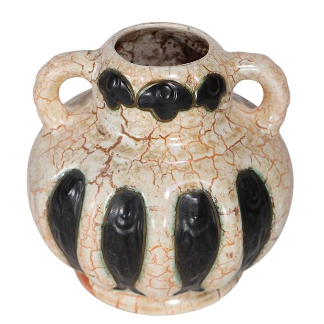 Early 20th Century Czechoslovakian Art Pottery Vase by Ditmar Urbach For Sale - Image 5 of 12