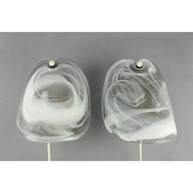 Holmegaard Glass Sconces by Per Lutken for Holmegaard, 1972, Set of 2 For Sale - Image 4 of 11