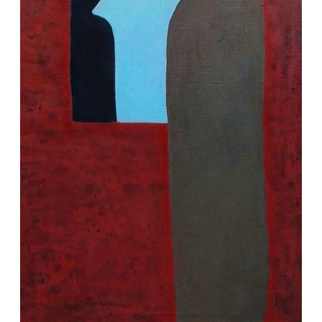 A quiet moment of transformation, the courageous act of facing the hidden self. The figure stands before a mirror, but...