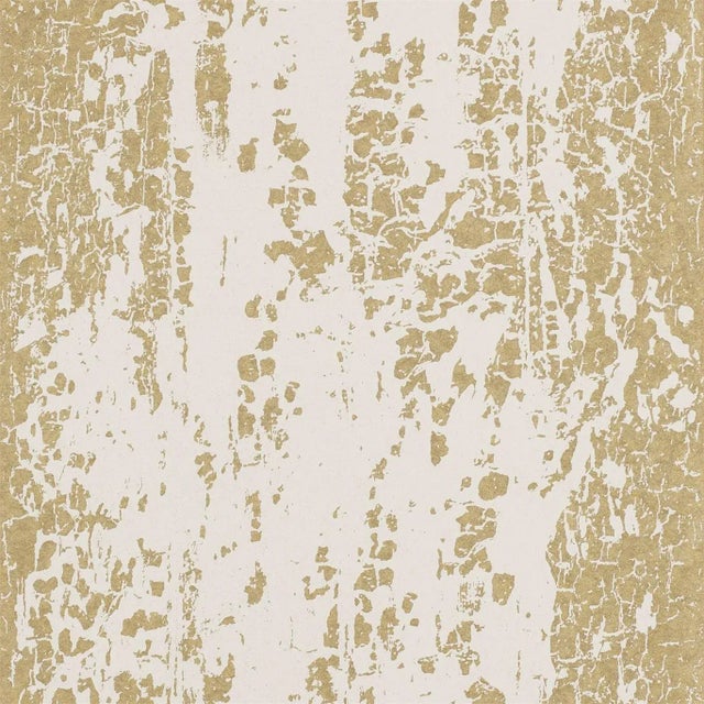 Harlequin Eglomise Wallpaper in Gold For Sale