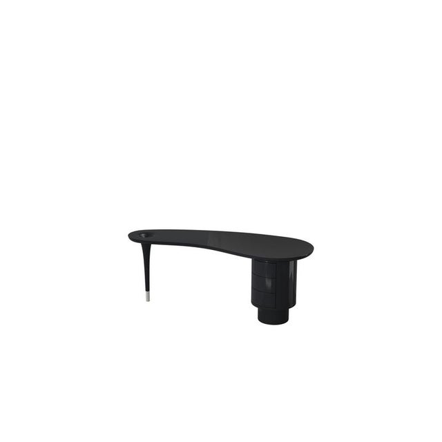 Delphine desk table with 3 drawers and glossy lacquer finish by ultramobili. Dimensions: w 200 x d 75 x h 76 cm....