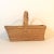 1960s Vintage Woven Basket With Handle For Sale - Image 5 of 10