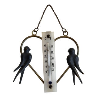 Mid-Century Modern Wall Thermometer by Walter Bosse for Herta Baller, 1950s For Sale