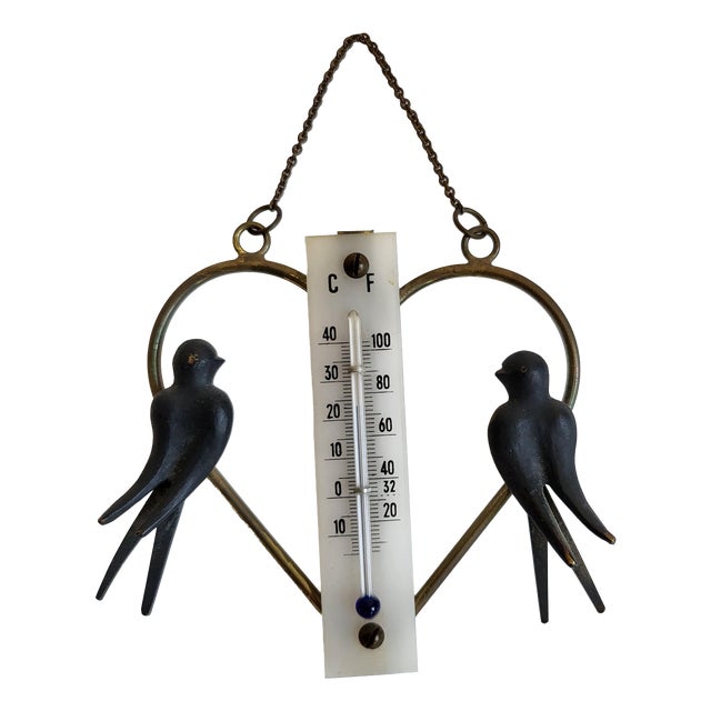 Mid-Century Modern Wall Thermometer by Walter Bosse for Herta Baller, 1950s For Sale