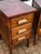 Edwardian Bedside Tables in Oak, Set of 2 For Sale - Image 3 of 12