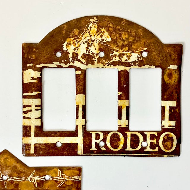 1980s Vintage Southwestern Americana Themed Light Switch and Socket Covers - Set of 6 For Sale - Image 6 of 10
