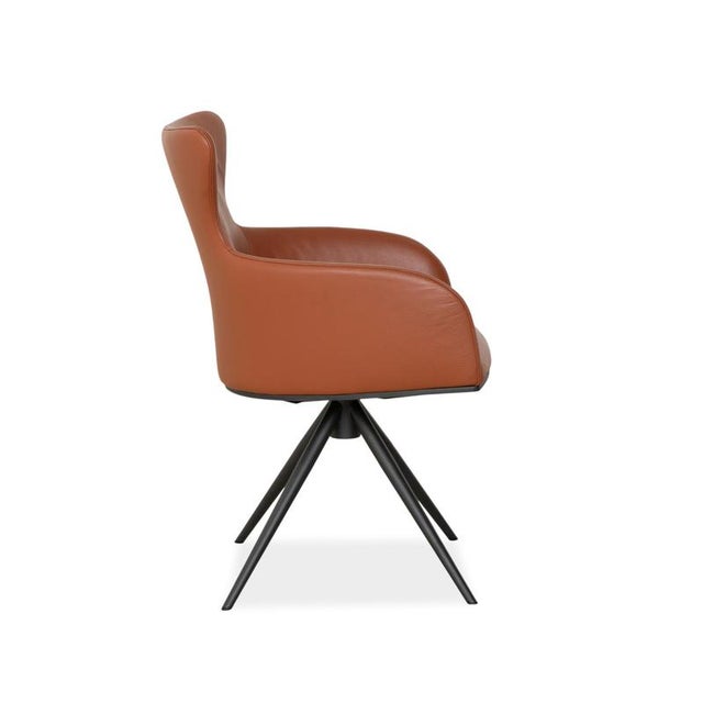 Luno Chairs in Brown Leather from Bert Plantagie, Set of 4 For Sale - Image 18 of 18