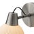 Petaluma Bone Porcelain Wall Sconce - Satin Nickel, Plug-In, Dimmer For Sale In Los Angeles - Image 6 of 11