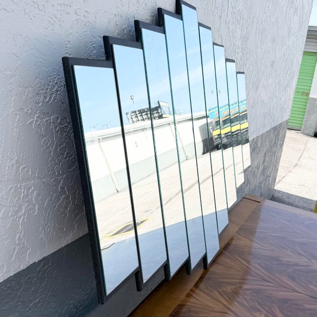 Vintage Art Deco Ascending Sculpted Wall Mirror For Sale In West Palm - Image 6 of 8