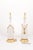 White Pair of Large Signed Italian Marbro Ceramic + Gilt Tassel Lamps, 1960s For Sale - Image 8 of 12