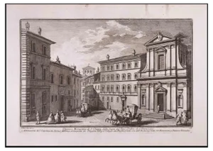 Giuseppe Vasi, Chiesa e Monastero di S. Chiara, Etching, Late 18th-Century