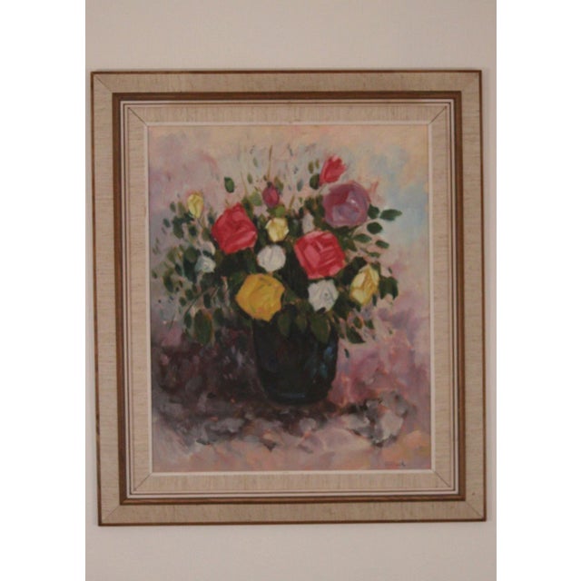 Willack, Vase, 1950s, Oil on Canvas, Framed For Sale - Image 9 of 18
