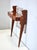 Vintage Italian Console Table in Ebonized Beech and Rose-Patterned Fabric, 1950s For Sale - Image 6 of 11