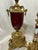 Metal Imperial Clock and Urn Set - Red Romeo and Juliet For Sale - Image 7 of 12
