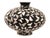 Signed Japanese Cloisonne Enamel Black Ground Butterfly Vase For Sale - Image 4 of 8