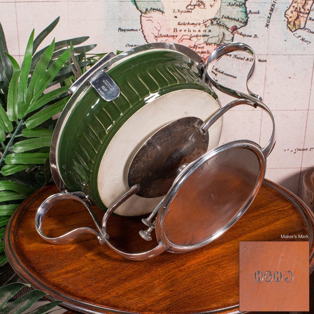 Antique Food Warmer, English Ceramic, Silver Plate, Chafing Heat Dish, Edwardian For Sale - Image 12 of 12