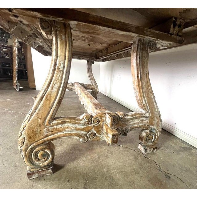 Italian Painted Trestle Table C. 1900 For Sale - Image 18 of 18