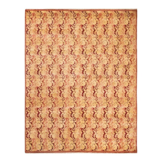Mogul Collection Hand-Knotted Area Rug - Pink 8' 3" x 10' 7" For Sale - Image 9 of 9
