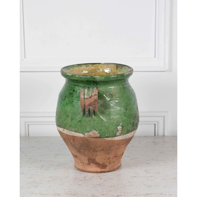 French 19th Century Green-Glaze Confit Pot For Sale In Atlanta - Image 6 of 7