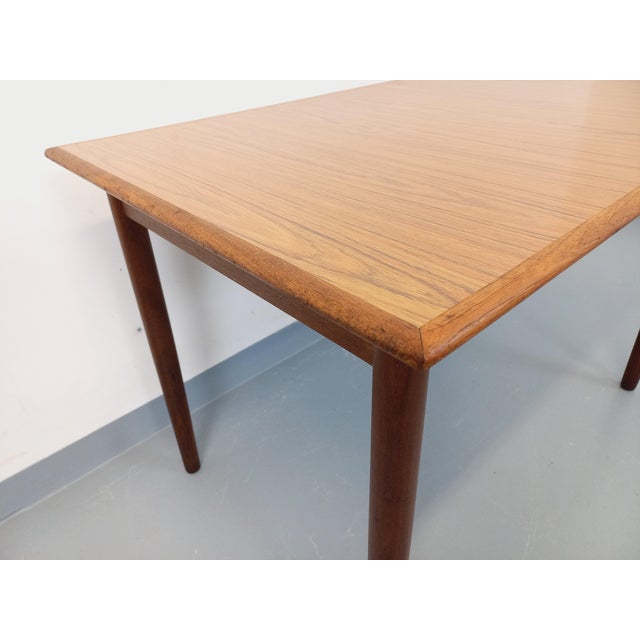 Vintage Scandinavian Style Rectangular Dining Table in Teak and Melamine, 1950s-1960s For Sale - Image 15 of 18