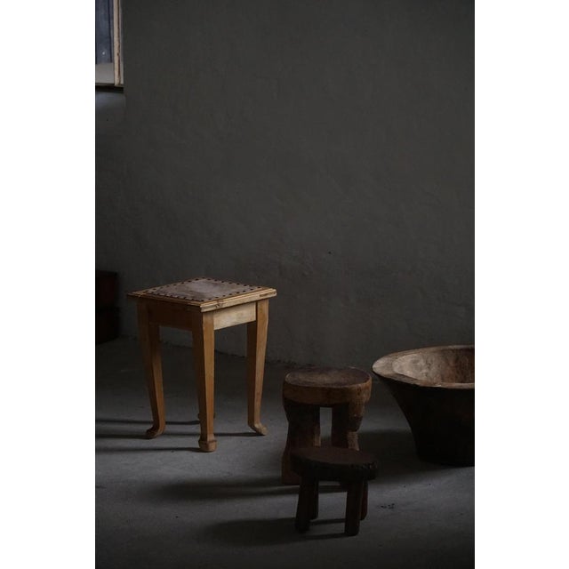 Antique Danish Pine Stools, Late 19th Century, Set of 2 For Sale - Image 14 of 18