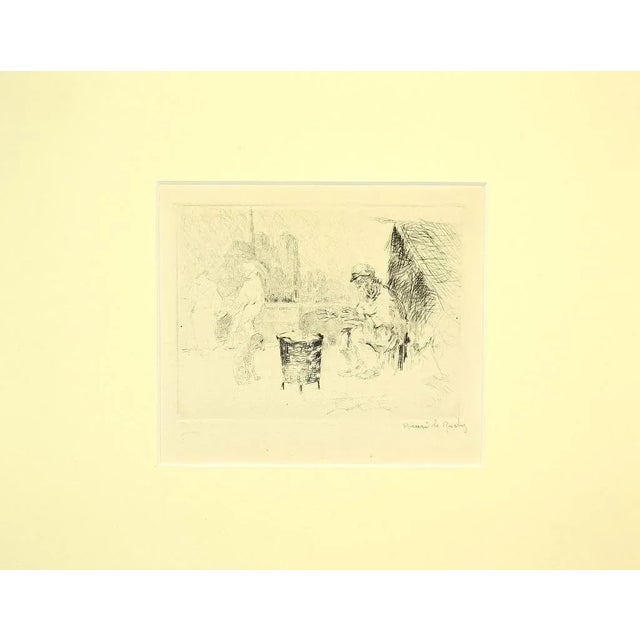 Chestnut Seller is an original modern artwork realized in the second half of the 19th Century by the French artist Henri...